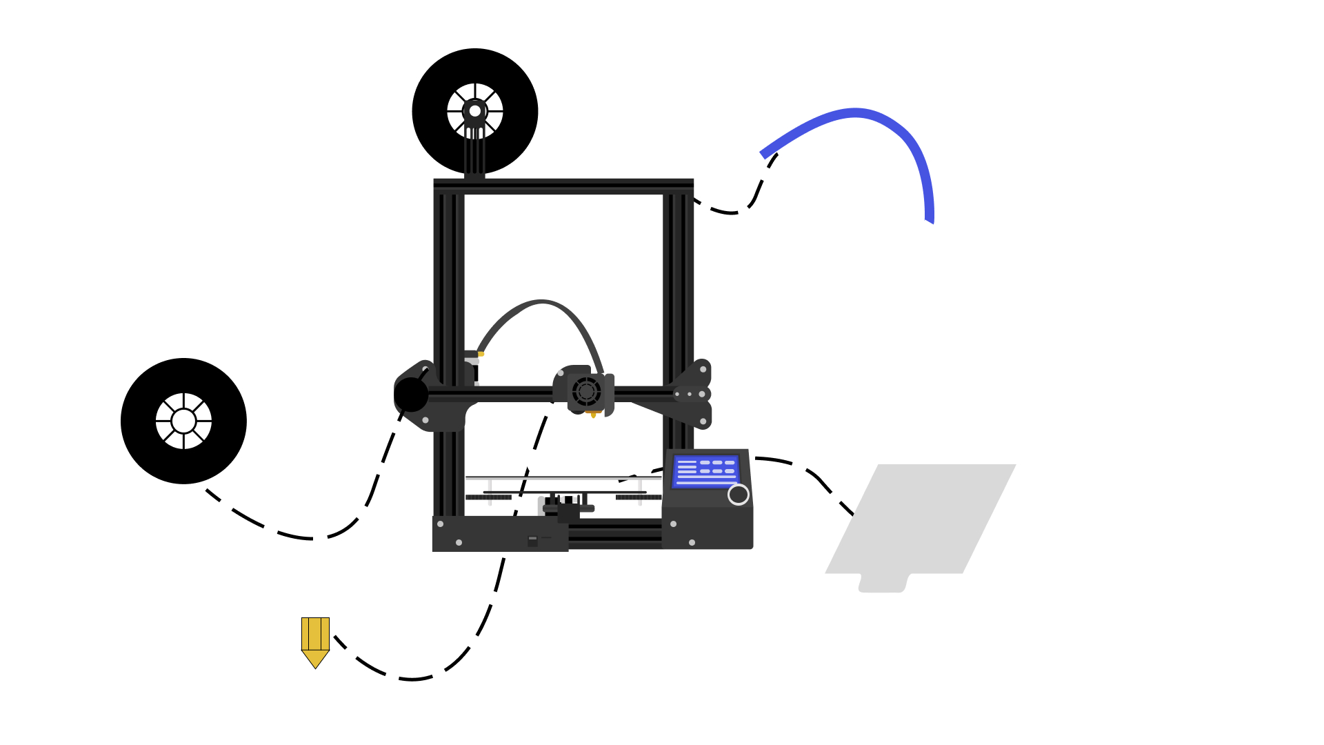 Free 3D file 3D Printer Extrusion LED Light - e.g. Ender 3, Fully