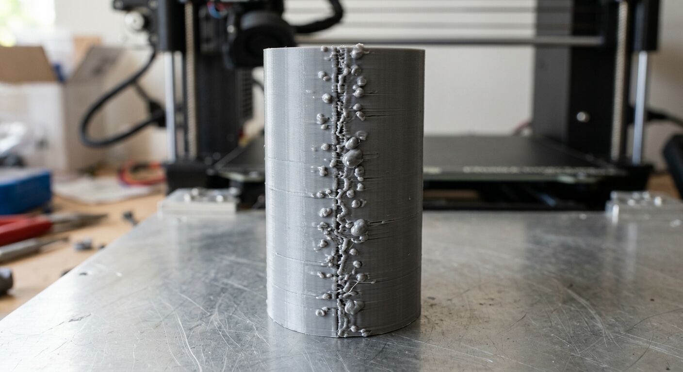 Blobs and zits on 3D print outer surface