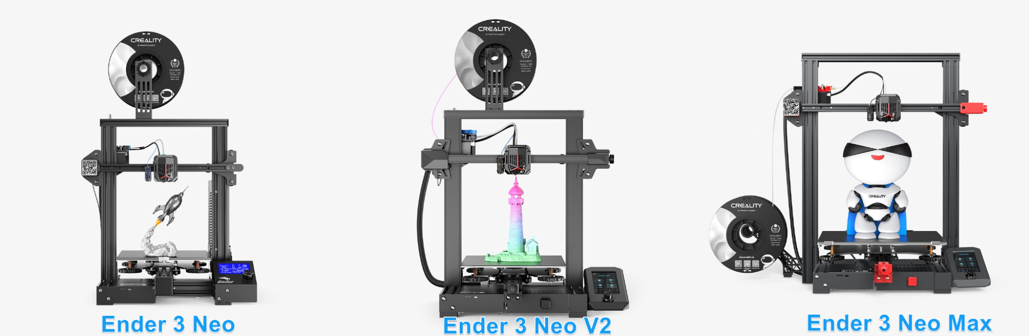 Ender 3 Neo and Ender 3 V2 Neo: the improvement of the Ender3