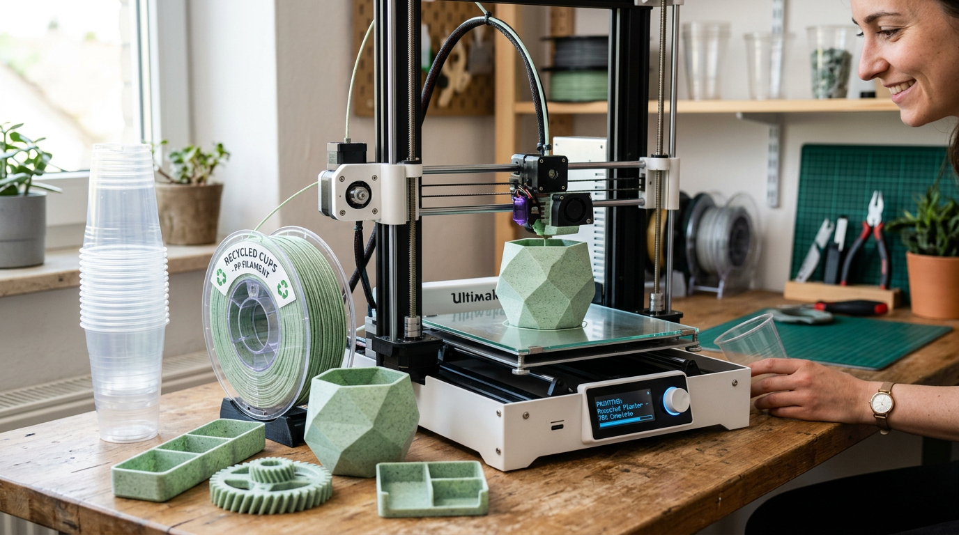 Turning Used Cups Into 3D Prints