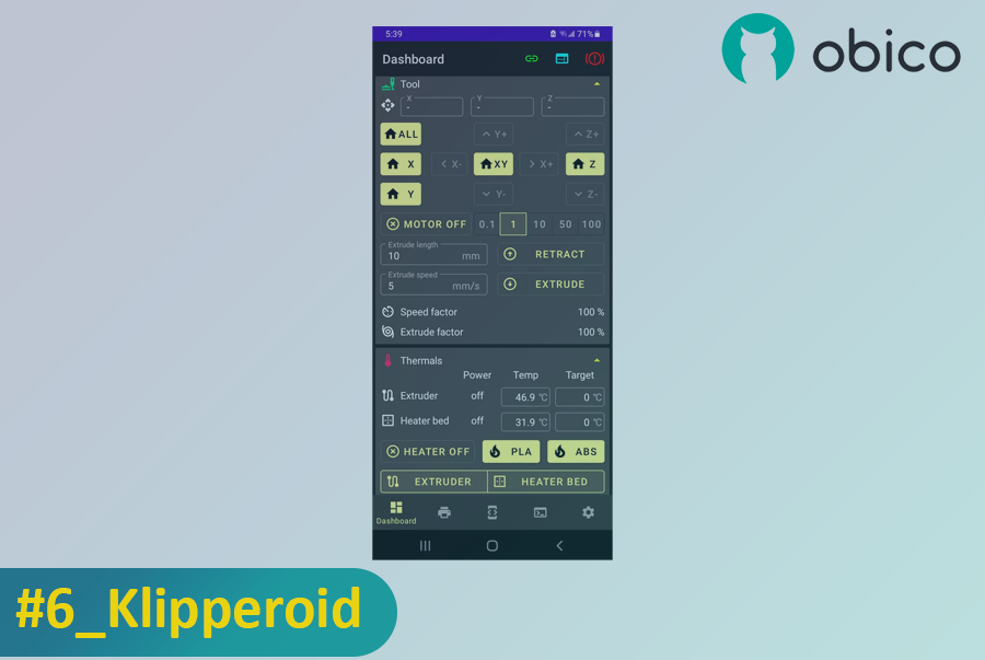 Klipperoid app