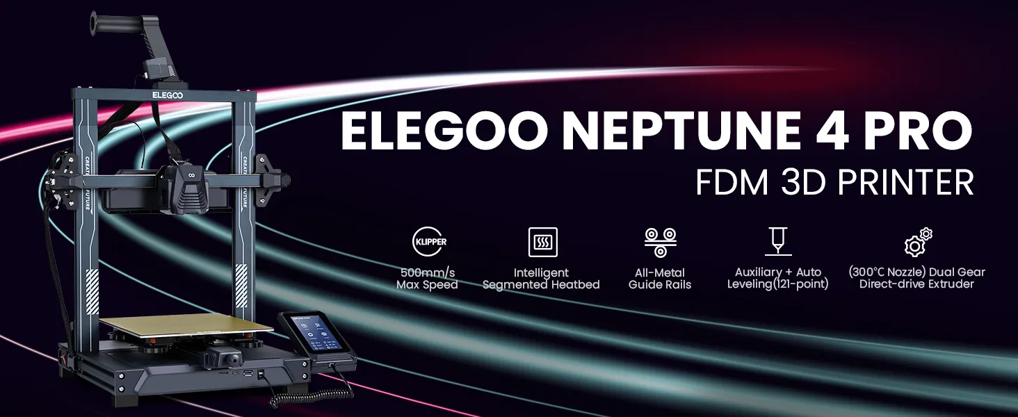 Introduce: ELEGOO Neptune 4 Plus & Neptune 4 Max FDM 3D Printers