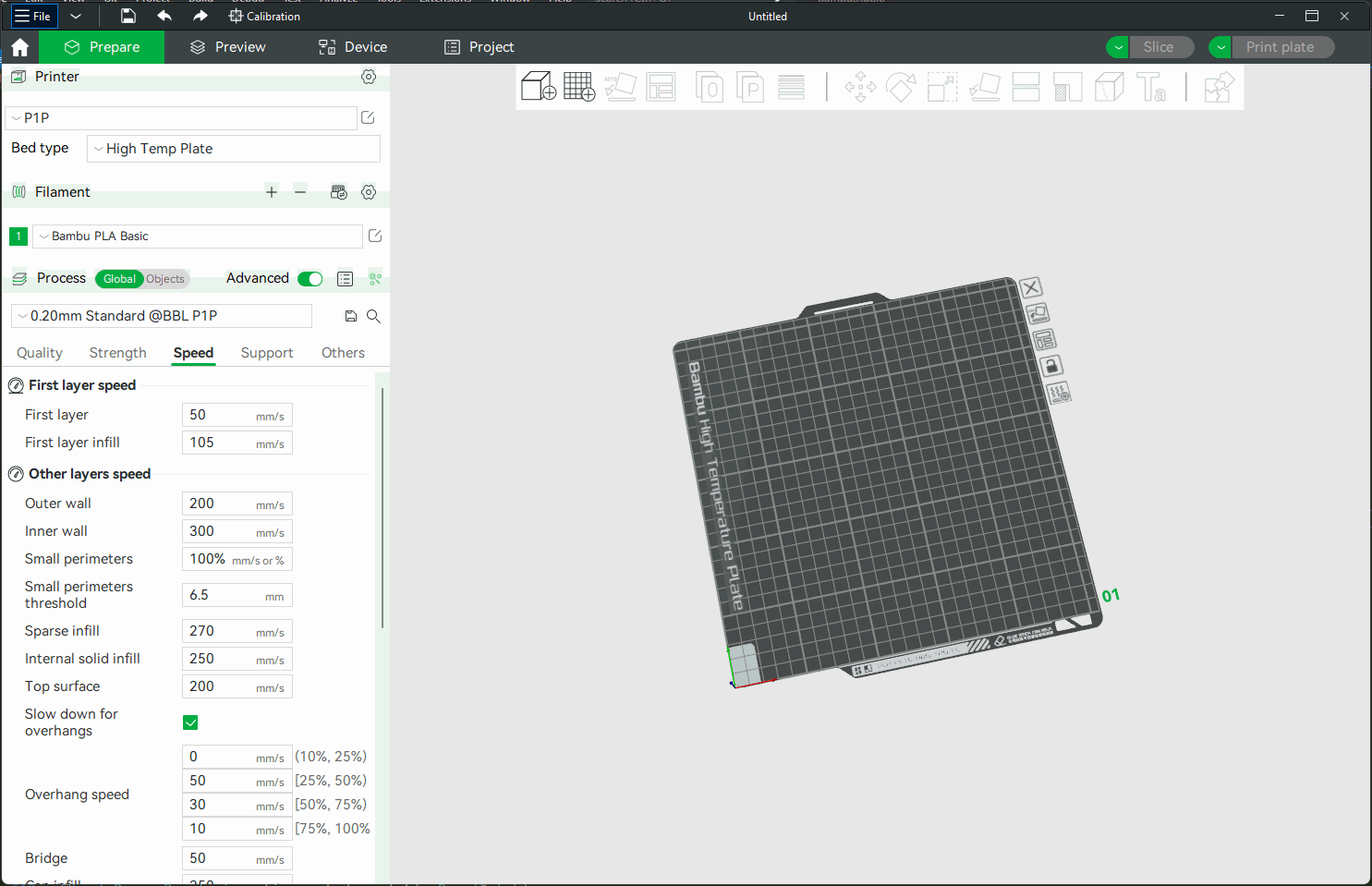 new project containing nine blocks