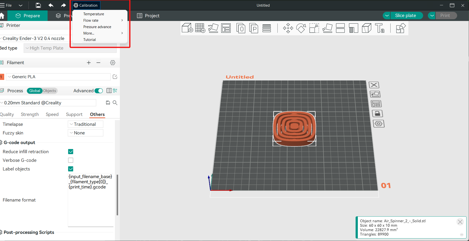 Orca Slicer Calibration Menu and Features