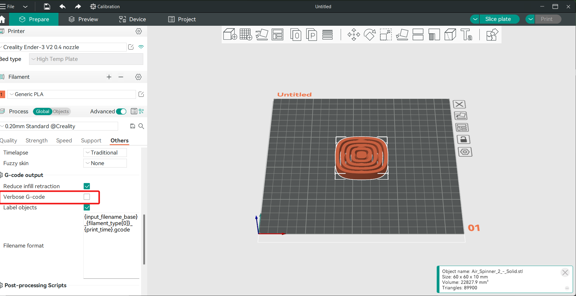 Slic3r Gcode not starting print