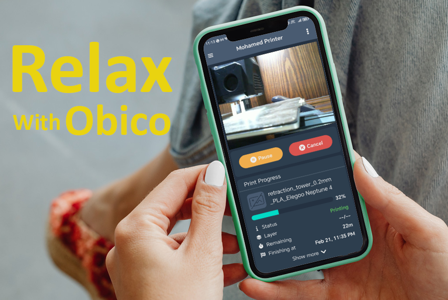 relax with obico for remote control