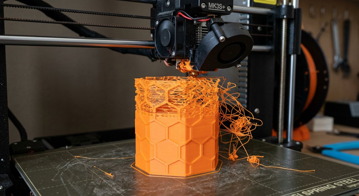 Clogged nozzle causing under-extrusion on 3D printer