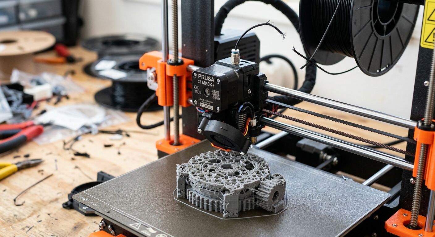 Filament breakage mid-print leaving incomplete 3D print