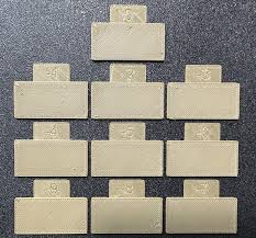 Ein Diagramm, das das Layout der Durchflusskalibrierungskacheln von OrcaSlicer mit unterschiedlichen beschrifteten Durchflussmultiplikatoren veranschaulicht.