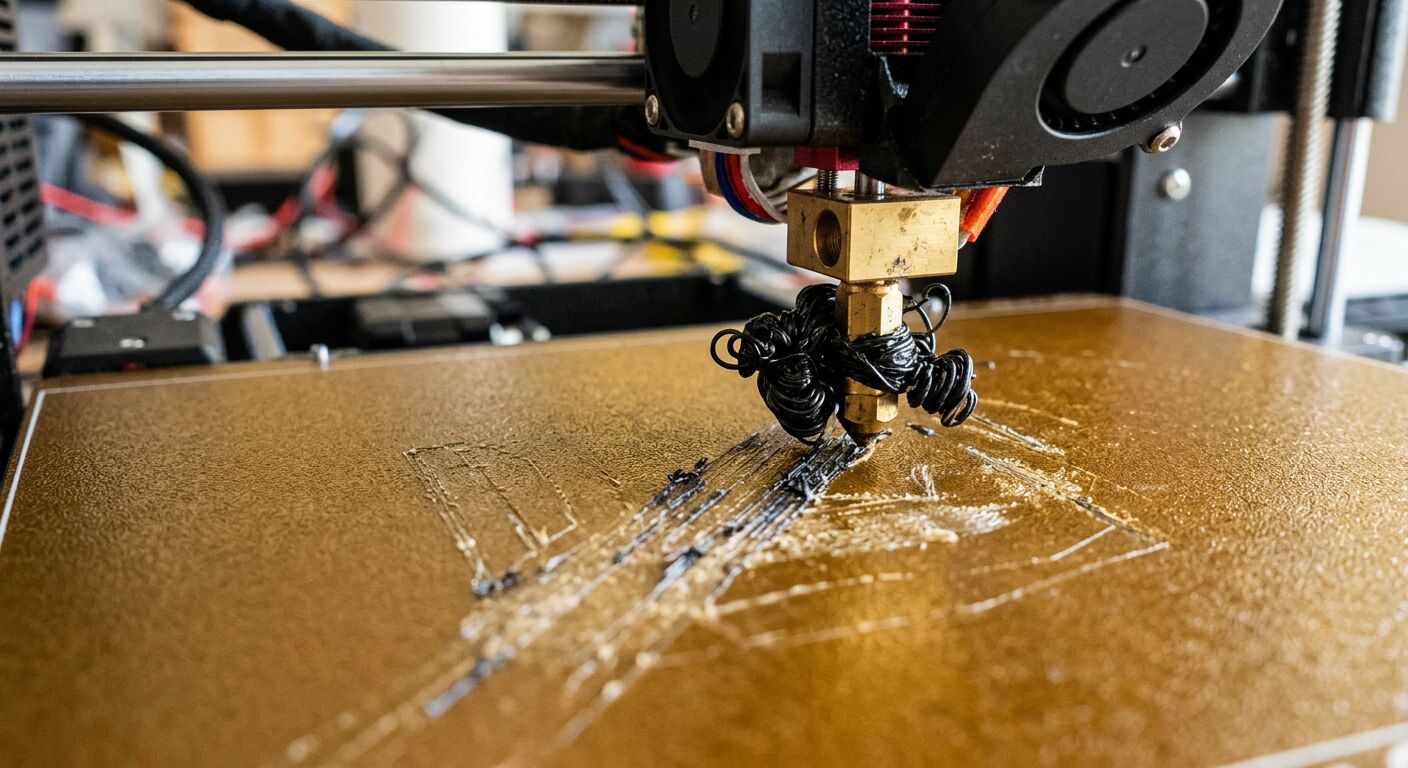Nozzle scraping and gouging 3D printer build plate