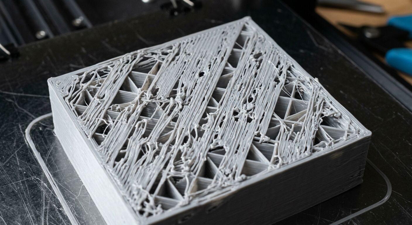 Gaps and holes in 3D print top surface