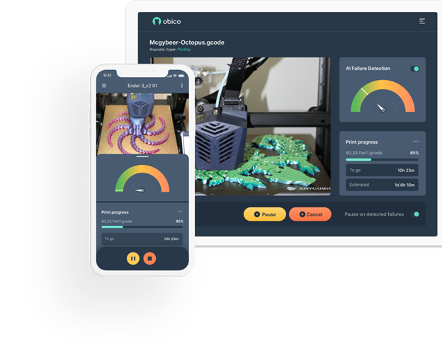 Obico per octoprint - clipper