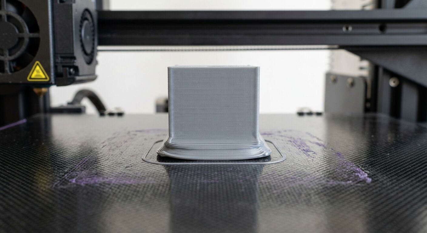 Elephant's foot defect bulging at 3D print base