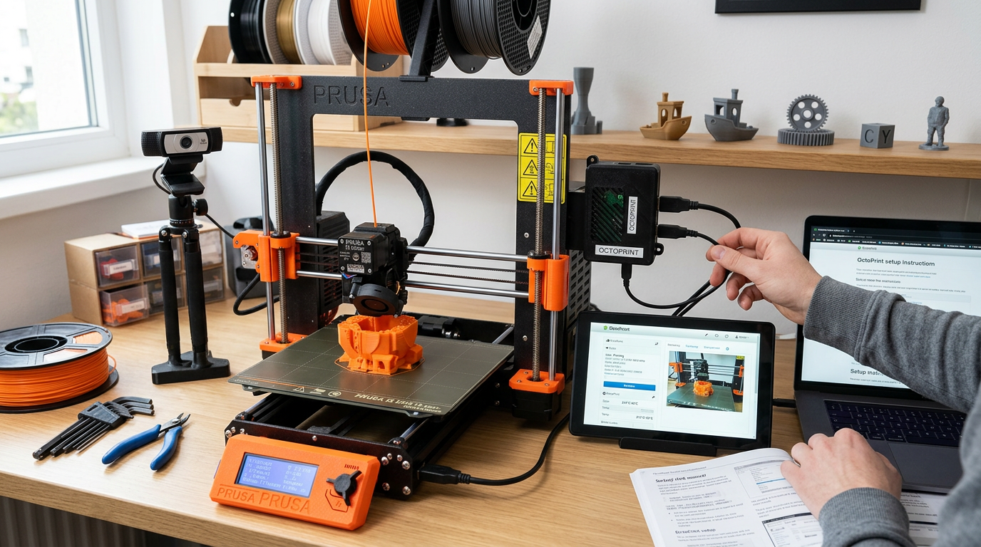How to Setup OctoPrint on the Prusa i3 3D Printer